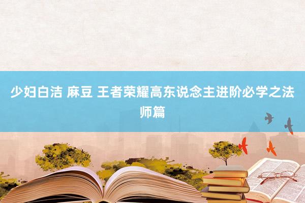 少妇白洁 麻豆 王者荣耀高东说念主进阶必学之法师篇
